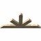 Ekena Millwork Saratoga Rough Sawn Timber Gable Bracket, Douglas Fir, 72"W x 33"H x 4"D x 6"F, 11/12 Pitch GBW072X33X0406SAR00RDF - alternate 3